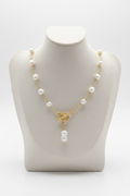 Baroque Pearl Toggle Clasp Necklace