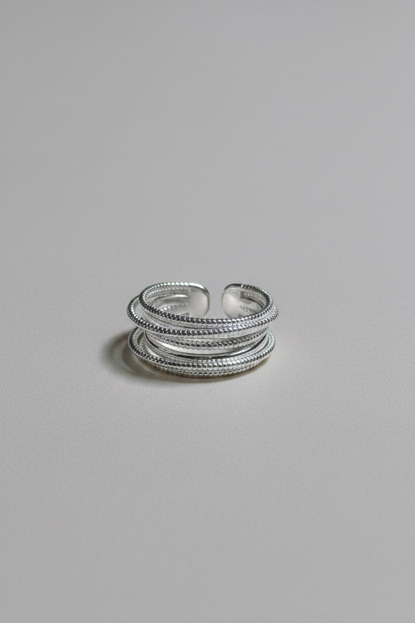 Multi-Layer Starburst Stud Combination Ring