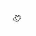 Minimalist Hand-Drawn Heart Thin Ring