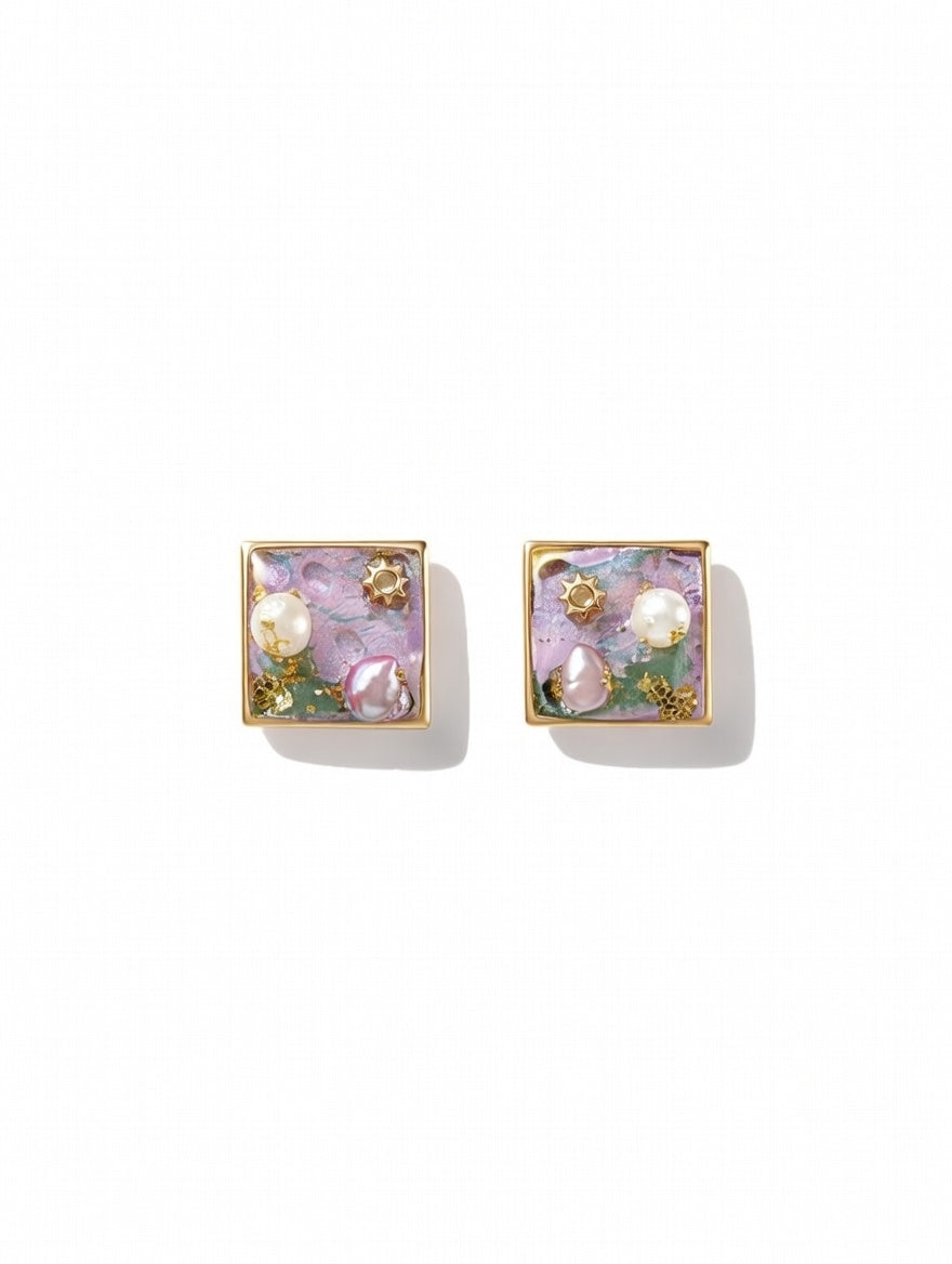 Summer Palette Earrings -Sunset