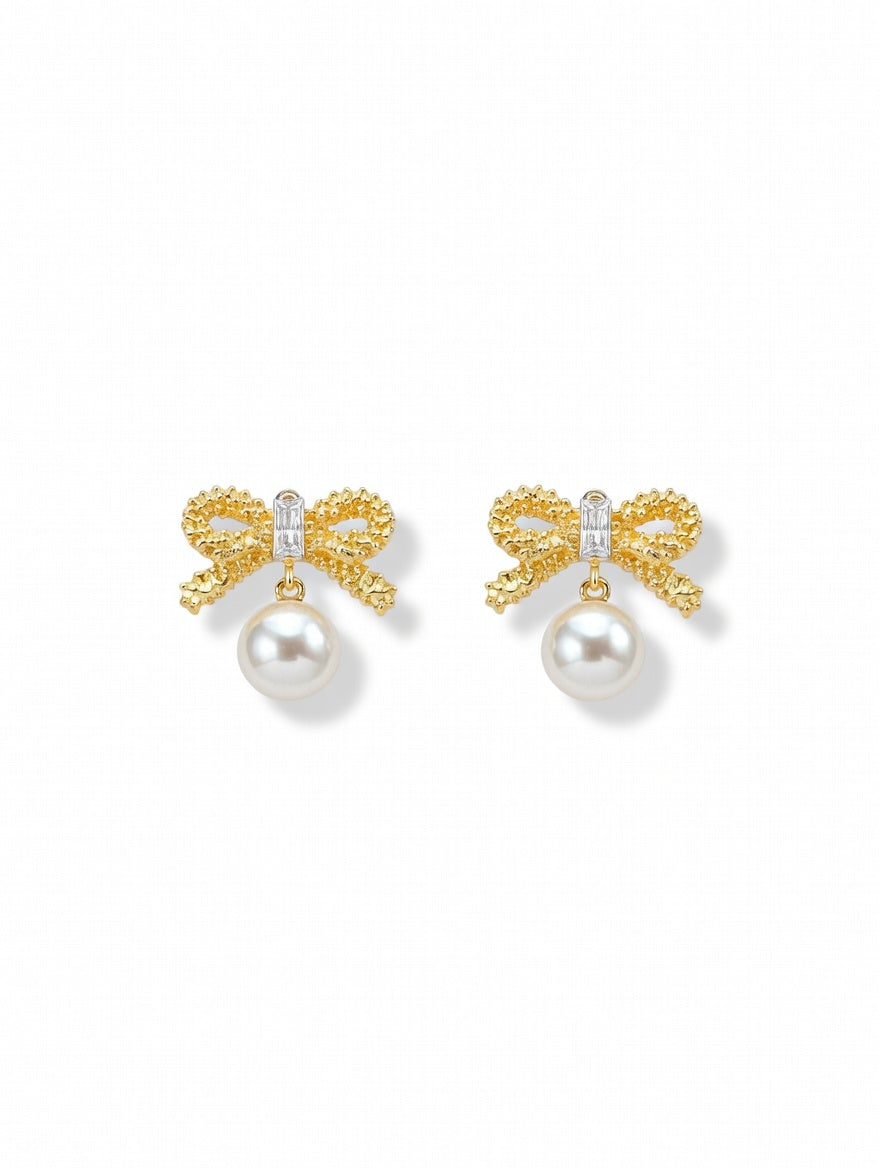 Gilded Ribbon Earrings