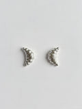 Silver Crossiant Earrings