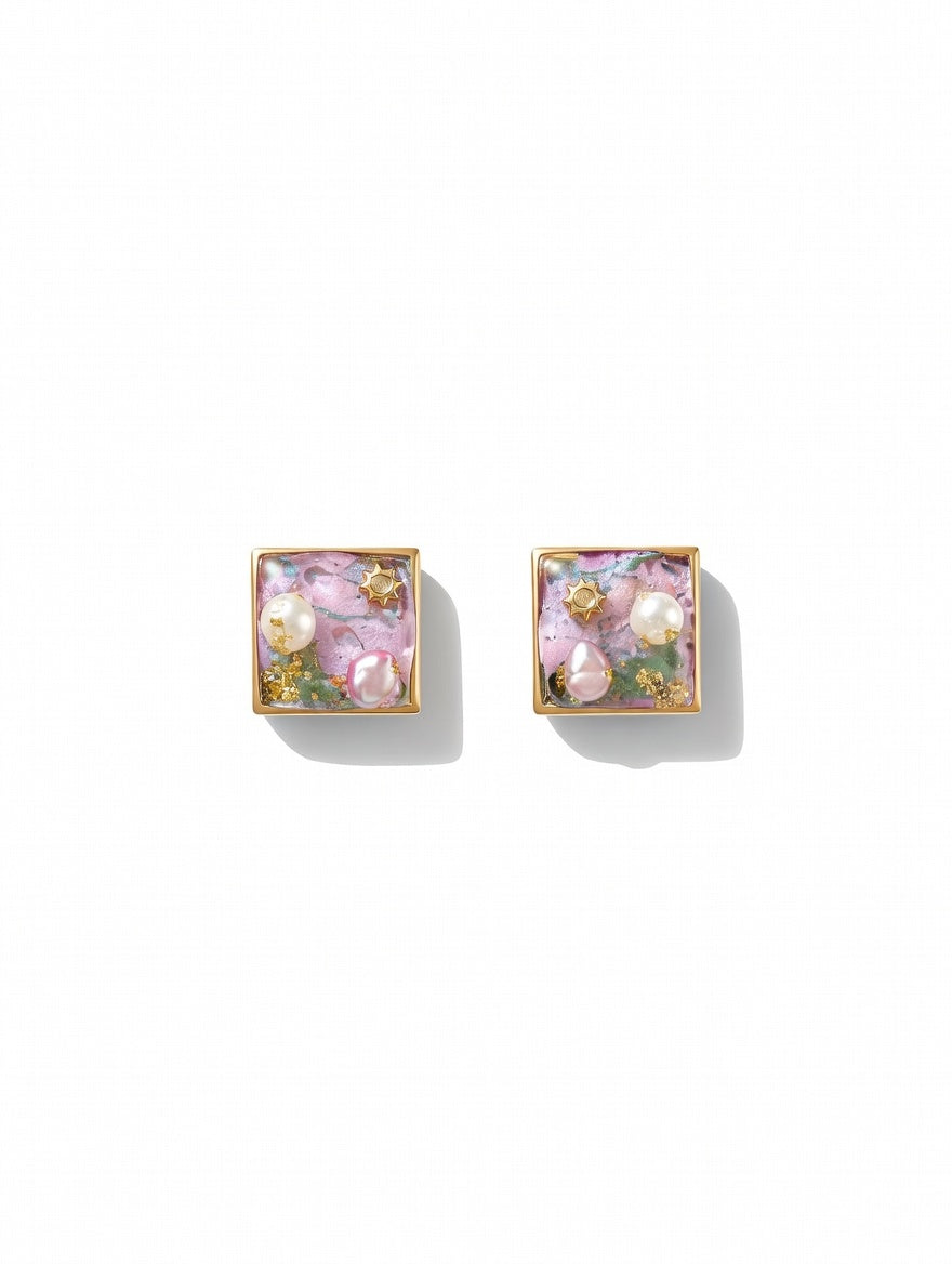 Summer Palette Earrings -Sunset